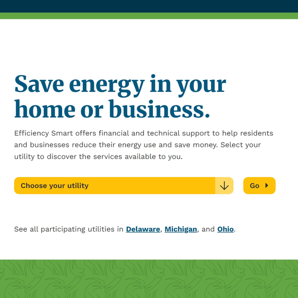 Screenshot of the homepage Choose Your Community select box